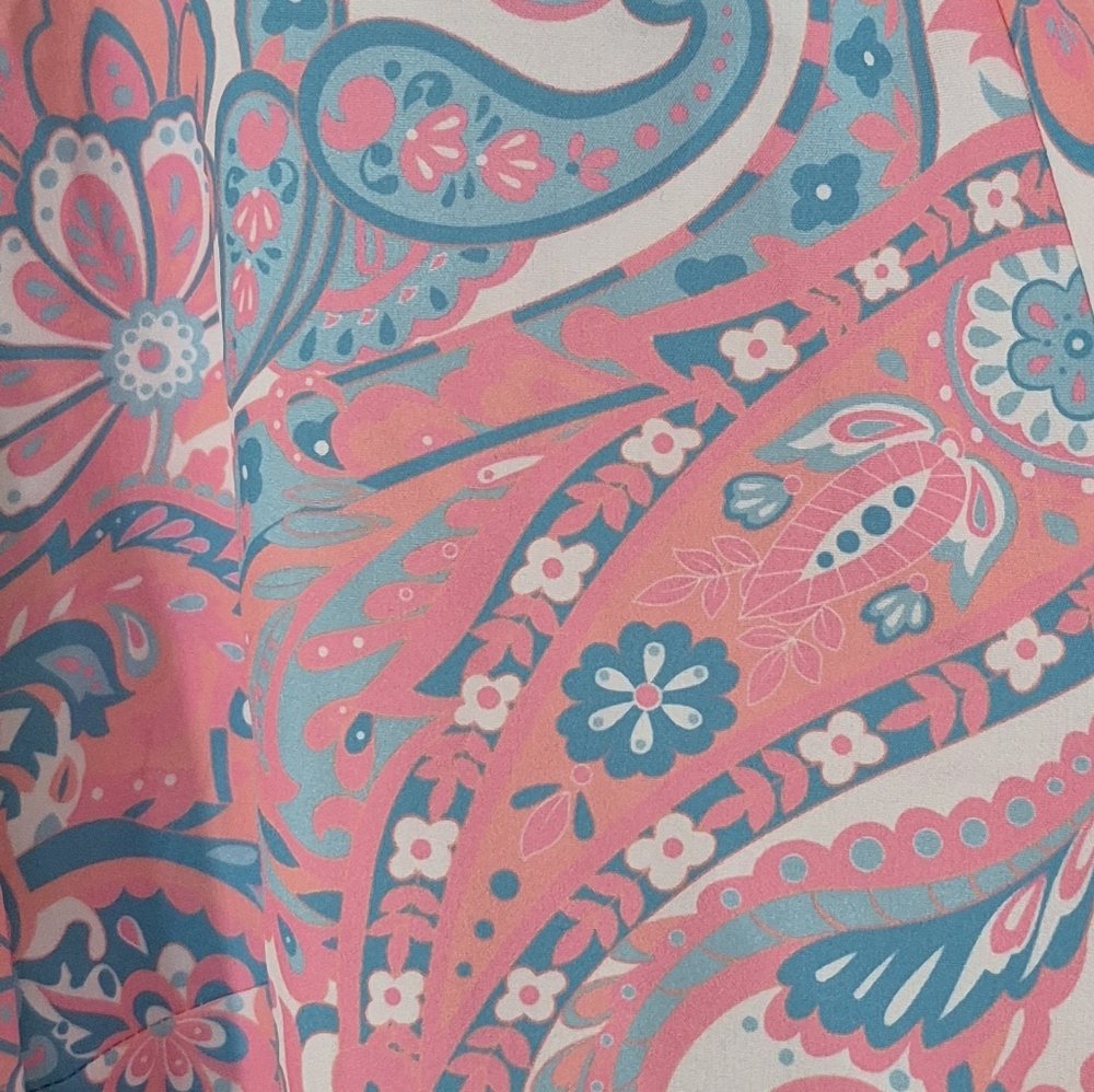 Floral Paisley Women's Top SIZE 4X - Picture 5 of 9